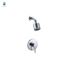 KI-14 Contemporary Polished Chrome Runde Wanne und Dusche Wasserhahn Set